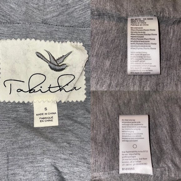 Anthropologie Tabitha Purple Abstract Long Sleeveless Cardigan Cardi Coat Vest - Picture 12 of 12